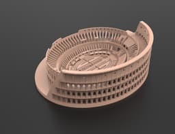 3D design of the iconic Colosseum in Rome 3d model