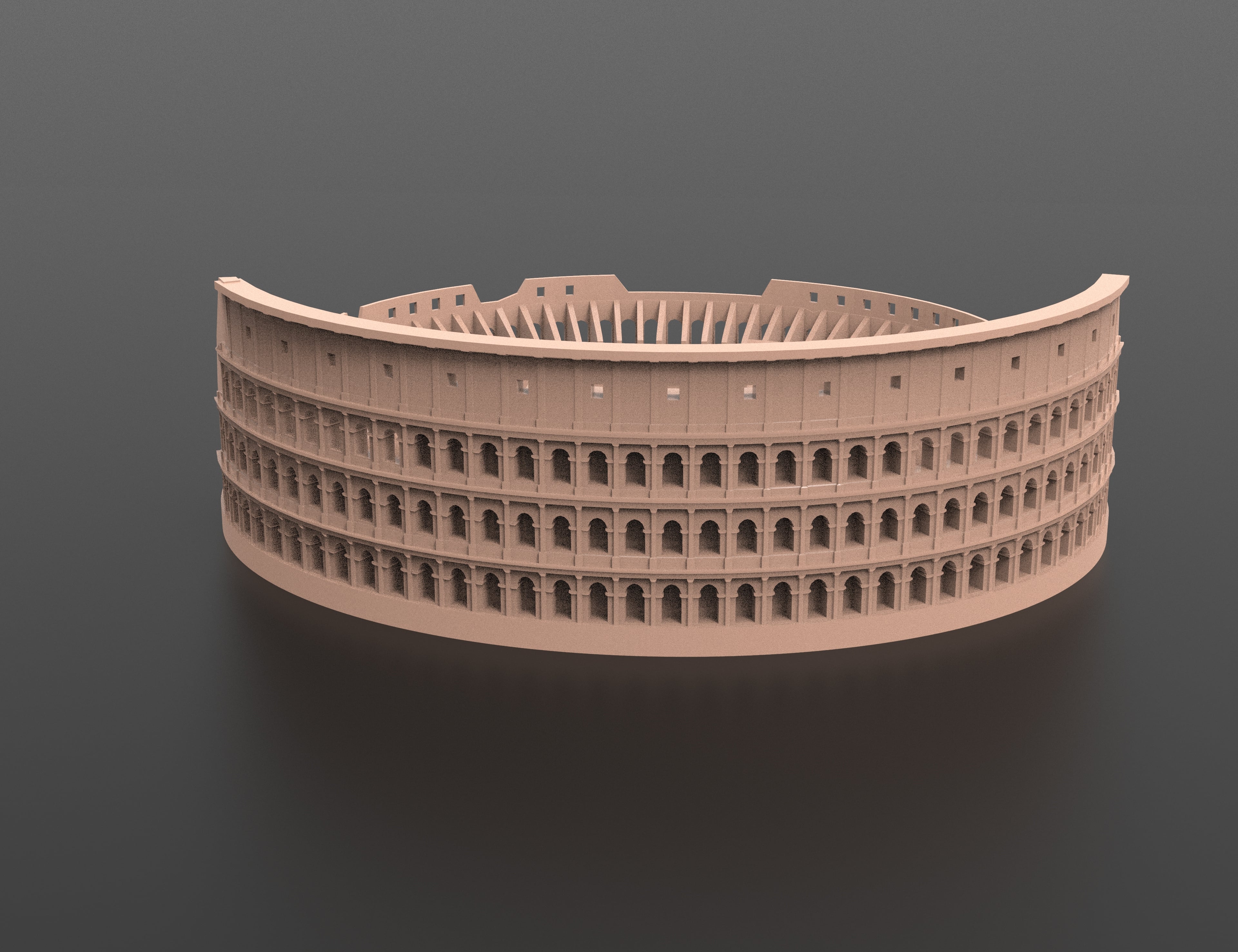 3D design of the iconic Colosseum in Rome 3d model