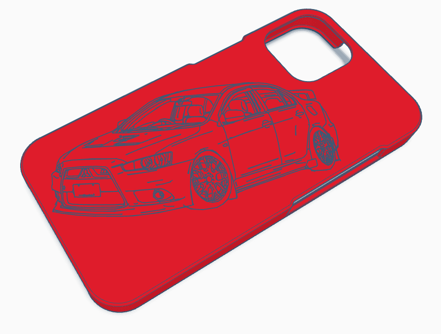 iphone evo x case 3d model