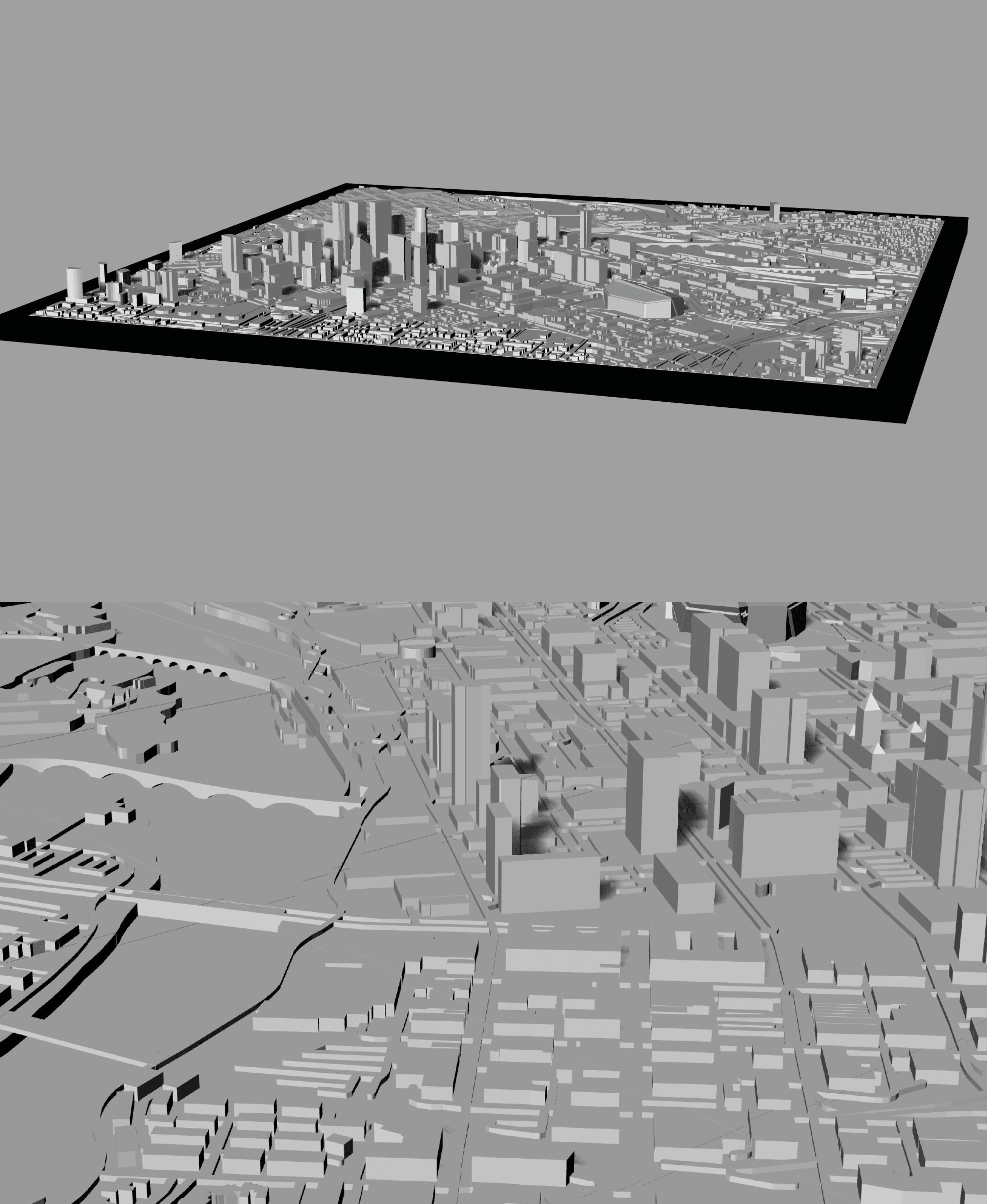 MINNEAPOLIS, Skyline 3d map 3d model