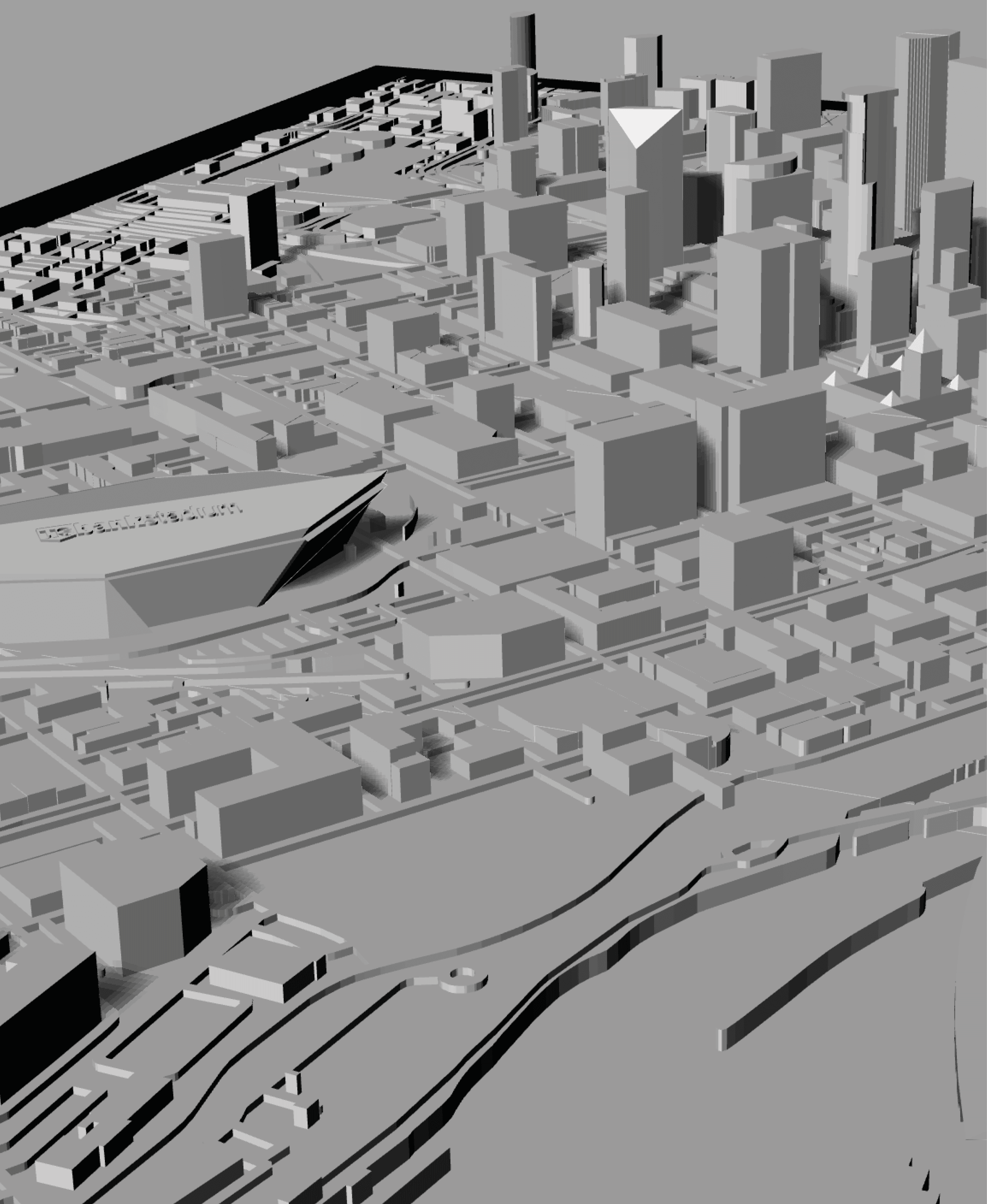 MINNEAPOLIS, Skyline 3d map 3d model