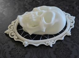 Halloween Skull Cameo-Type Wall Decoration 3d model