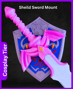 Legend Of Zelda Shield Mount For Sword | Wall Mount For Sword 3d model