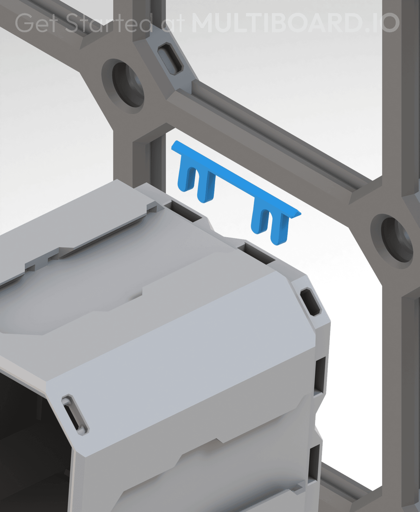 Shell-to-Plate Bar Clip 3d model