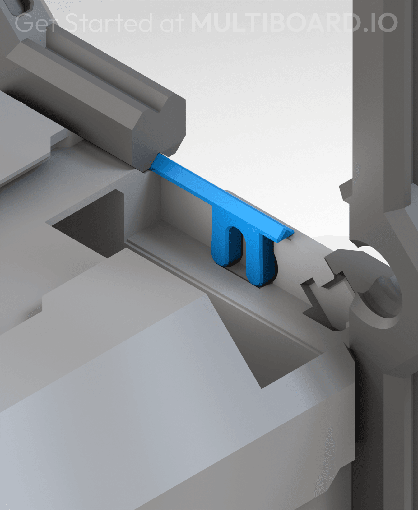 Shell-to-Plate Bar Clip 3d model
