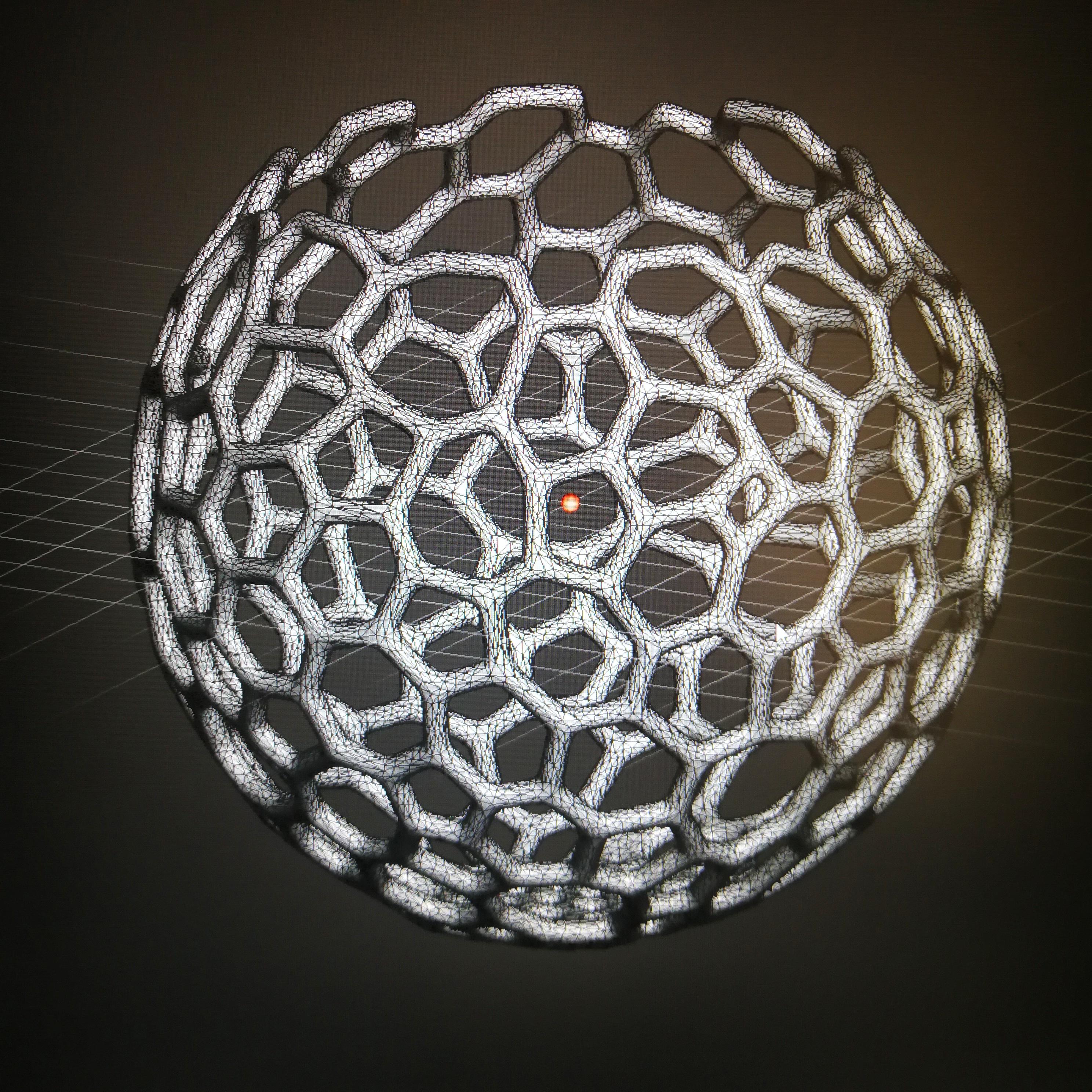 Sphere voronoi vase. 3d model