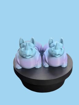 Little Rhino-Articulated-Print in Place 3d model