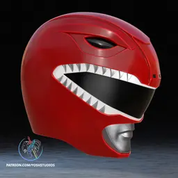 OG Red Helmet 3D Printer File STL 3d model