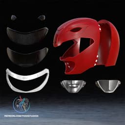 OG Red Helmet 3D Printer File STL 3d model