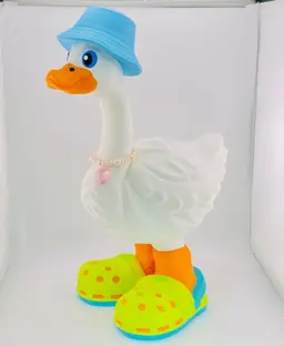 Grocs Shoes & Bucket Hat Goose Gear for Porch Goose 3d model