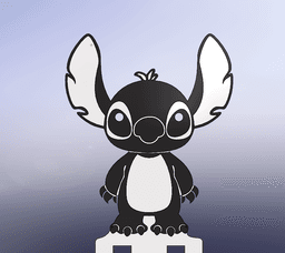 Stitch bookmark Disney character 3d model
