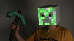 Minecraft mask for Halloween