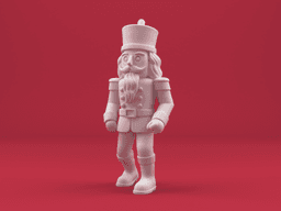 Walking Nutcracker Soldier – 3D Printable Christmas Figurine in Motion Pose 3d model