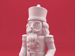 Walking Nutcracker Soldier – 3D Printable Christmas Figurine in Motion Pose 3d model