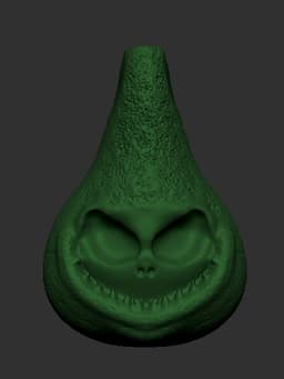 pumpkin sculpture 3d model