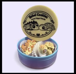 Rebel Cookie Friends - Peanut Butter Blossom Dragon and Sugar Cookie Turtle 3d model