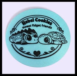 Rebel Cookie Friends - Peanut Butter Blossom Dragon and Sugar Cookie Turtle 3d model