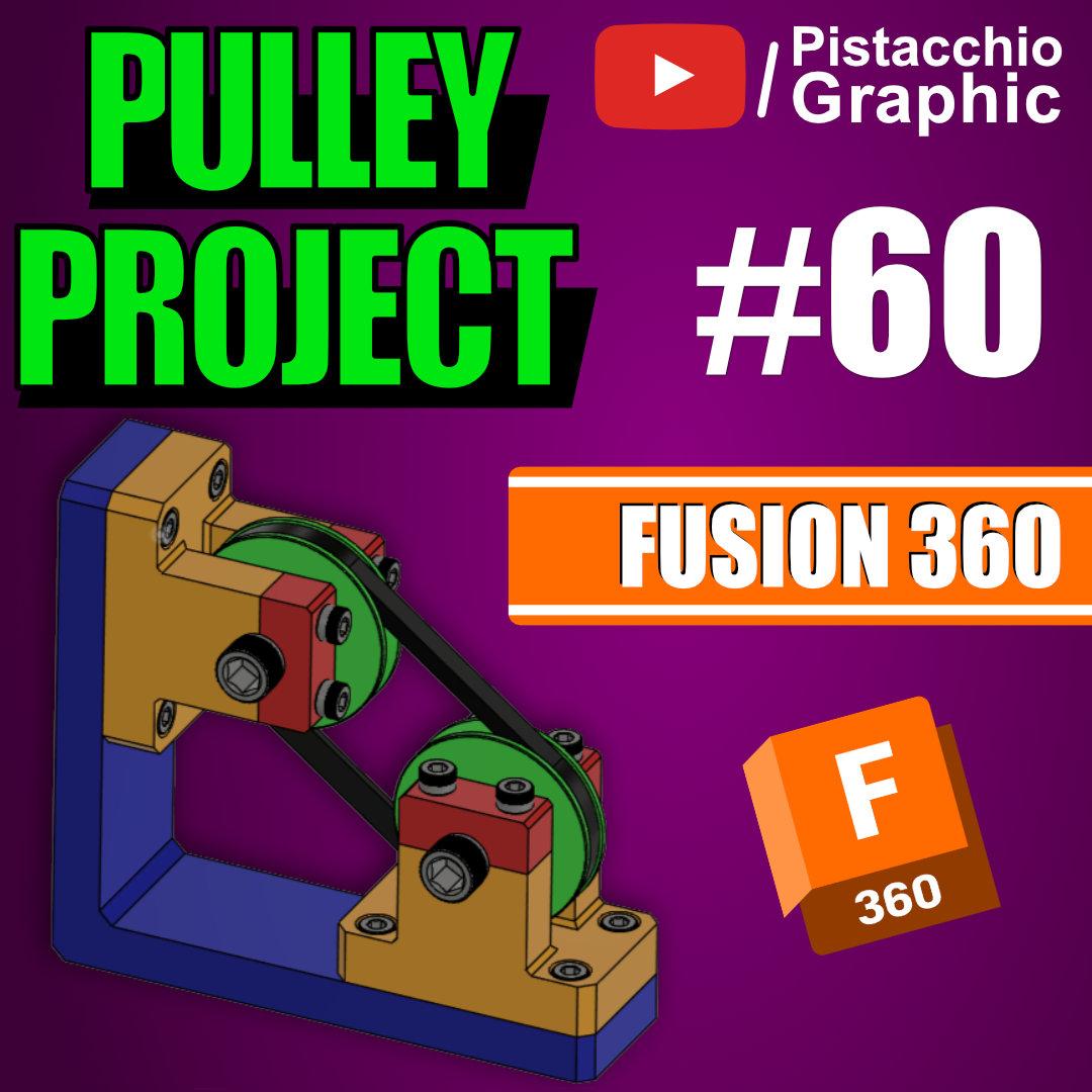 Modelling a V-Belt Pulley System with Fusion 360 | Pistacchio Graphic 3d model