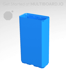 2x1x3.5 CU - Simple Walls - Multibin Shell 3d model
