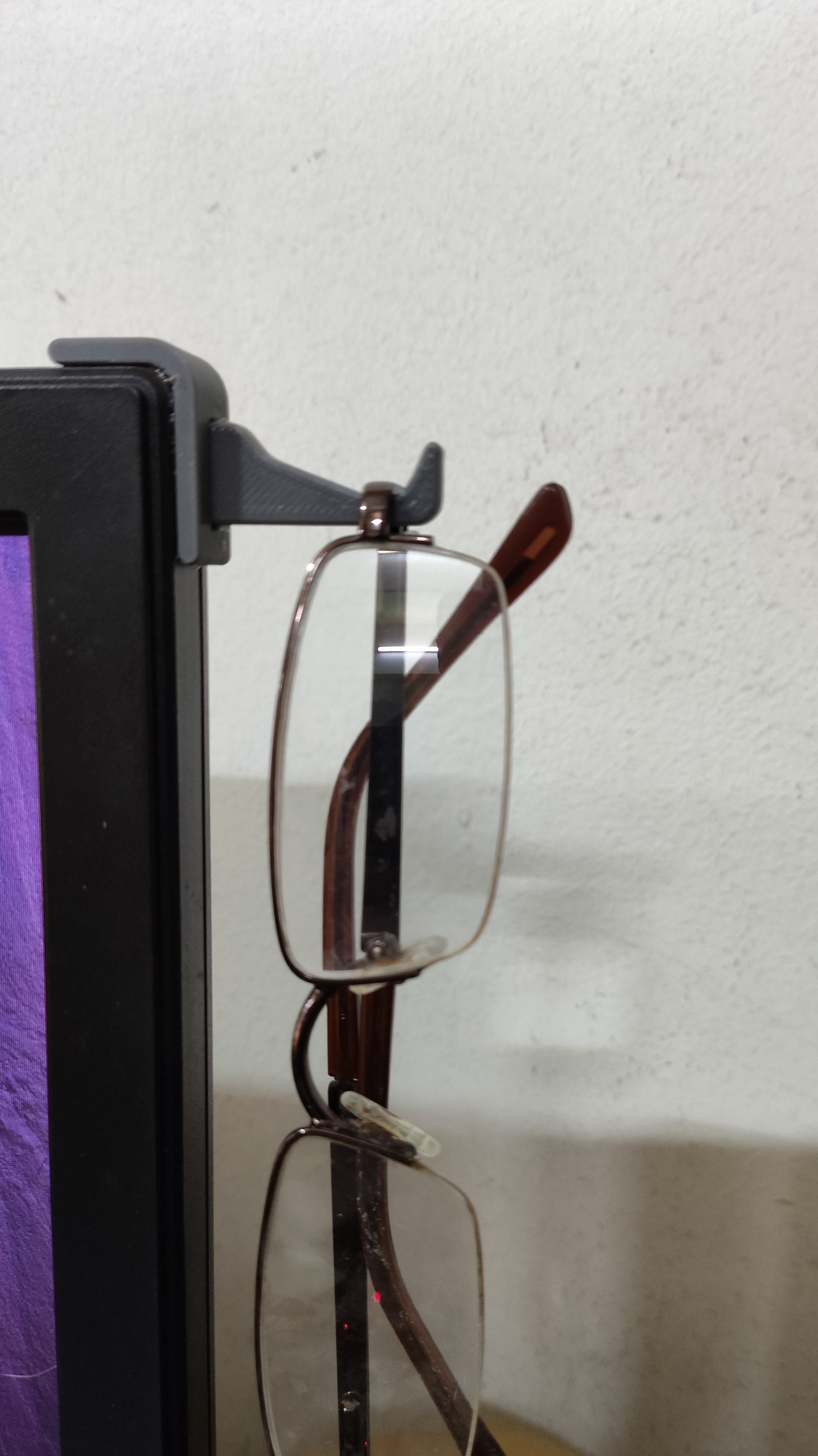 Monitor side hook (sturdy) 3d model