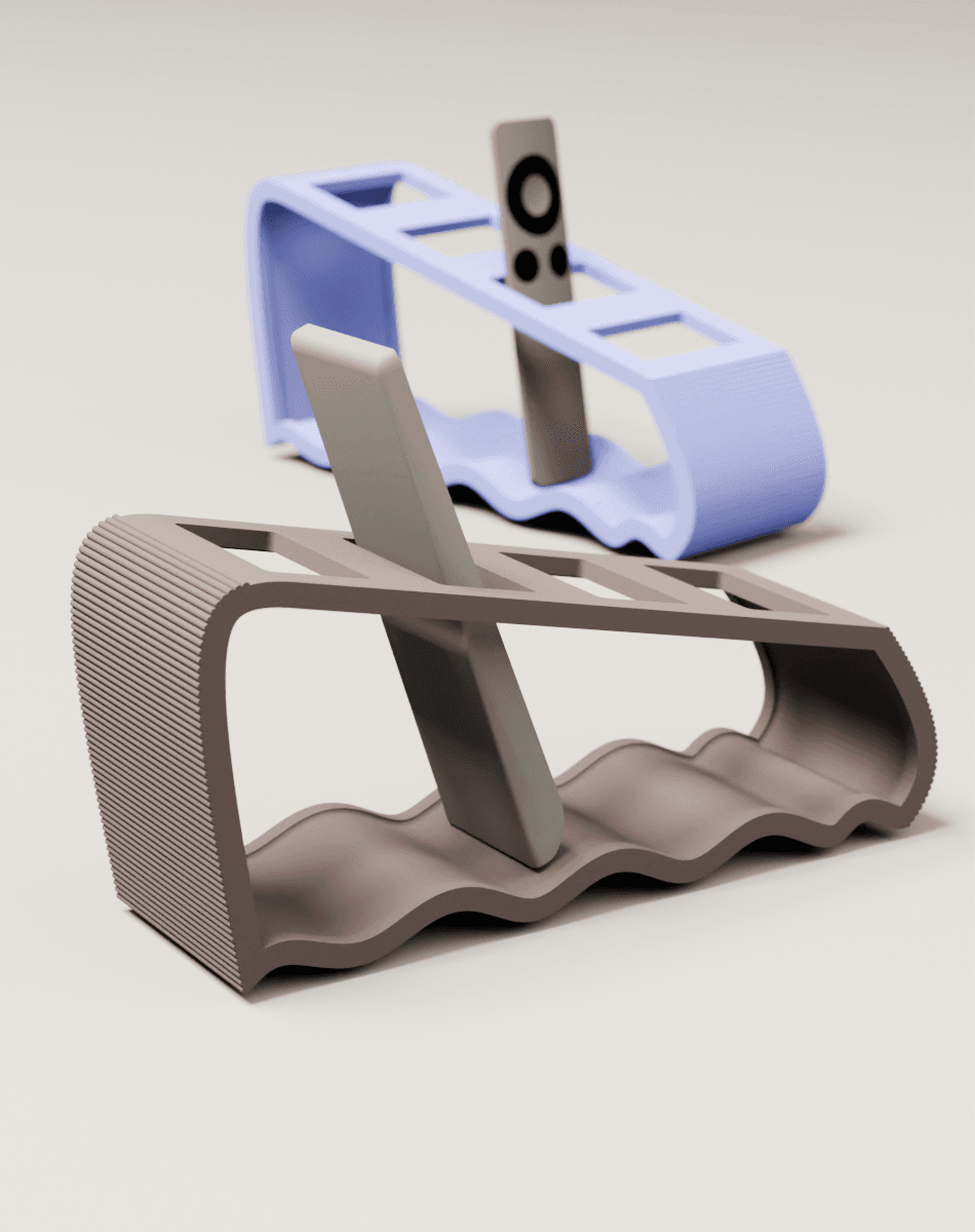 Wave Remote Control Holder 3d model