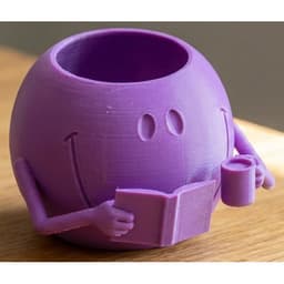 HAPPY SMILEY FACE READ DRINK PLANTER 3d model
