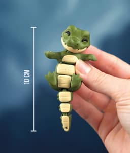 Alfie, the Flexi Alligator - Magnetic Hand-Holding Companion 3d model