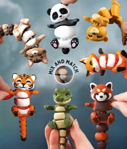 Alfie, the Flexi Alligator - Magnetic Hand-Holding Companion 3d model