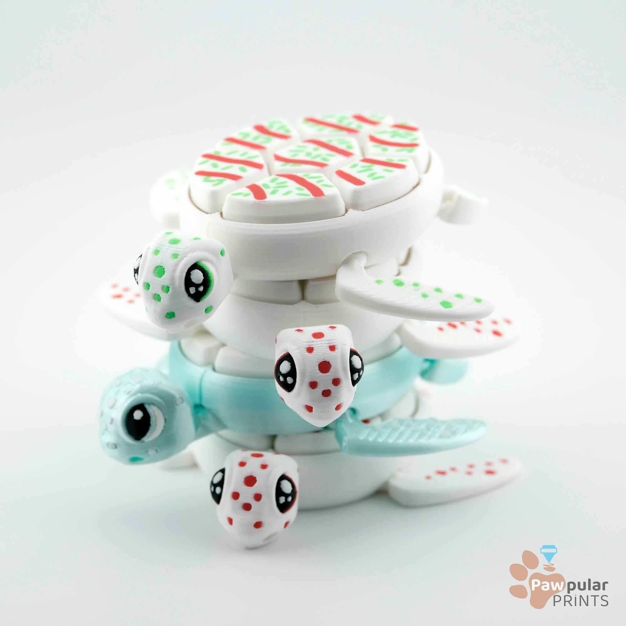 Winter Turtle Paint Pack 3d model