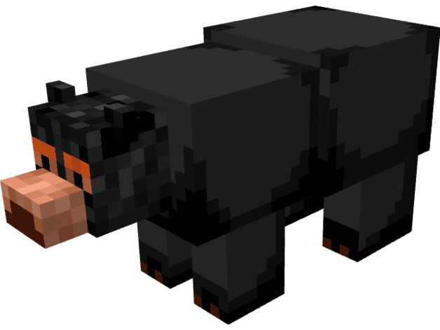 Minecraft Black Bear 3d model