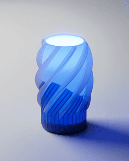 Vortex Spiral Fidget Desk Lamp らせんじょう 3d model