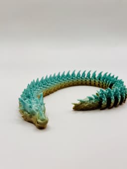 Sharphorn Articulated Flexi Dragon Toy 3d model