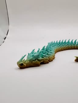 Sharphorn Articulated Flexi Dragon Toy 3d model