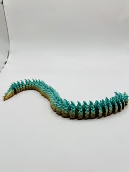 Sharphorn Articulated Flexi Dragon Toy 3d model