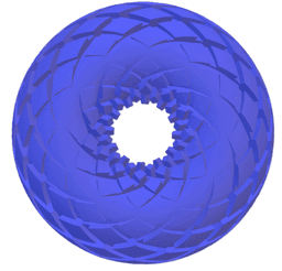 Rodin Coil FluxGroove .STL | 2 inch 50mm. x 23mm. Diameter Coil | iToroid Vortex Wave Field 3d model