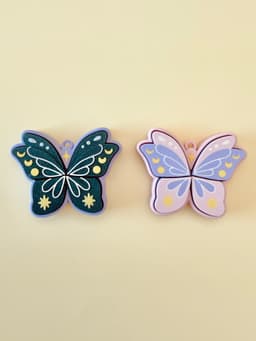 Pixie Wings Multi and Single Clicker Keychain Fidget Toy Bundle 3d model