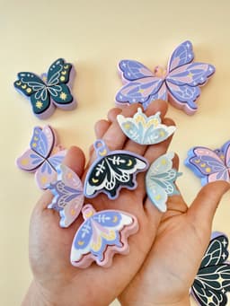 Pixie Wings Multi and Single Clicker Keychain Fidget Toy Bundle 3d model