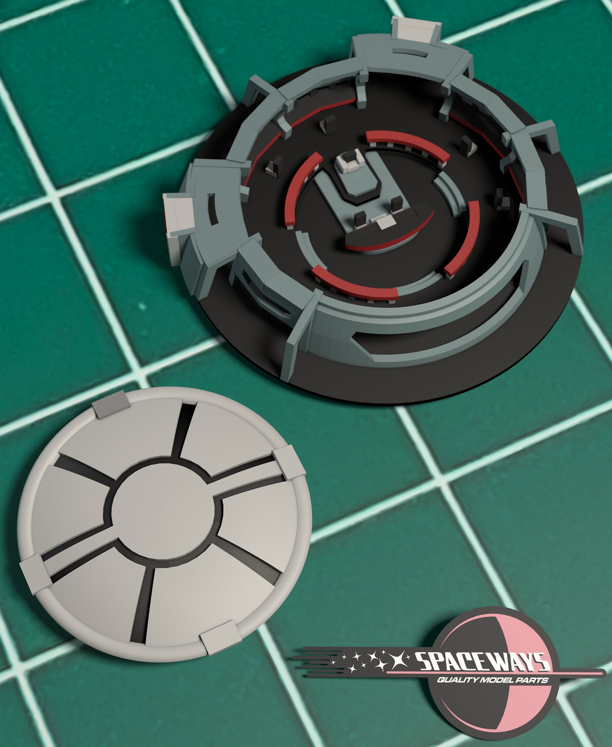 1/1000 Disco/SNW Enterprise Bridge Interior and Dome 3d model