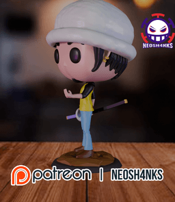 Trafalgar Law Funko style 3d model