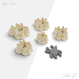 Halloween Polymer Clay Cutter Package, 5 Models, 2 Cutter Version, 5 Sizes Included, No: 963 3d model