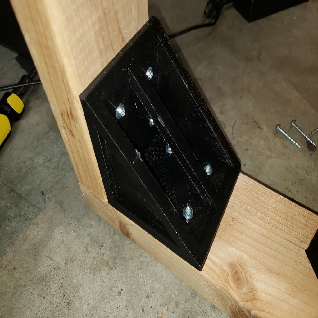 90 Degree Brace for 2x4 Nominal 3d model