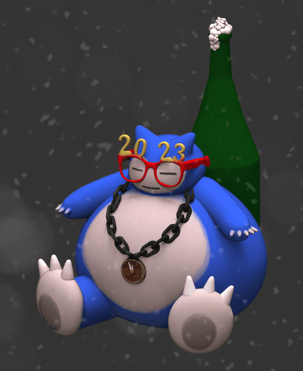 Snorlax - Awaiting 2023 - Pokemon Fan Art 3d model