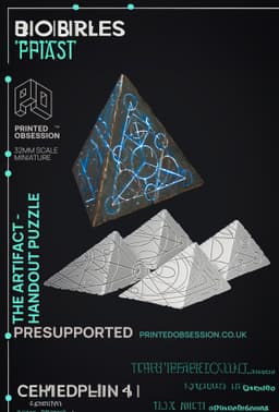 The Artifact - Prop - The Wondering Desert - PRESUPPORTED - Illustrated and Stats - 32mm scale 3d model