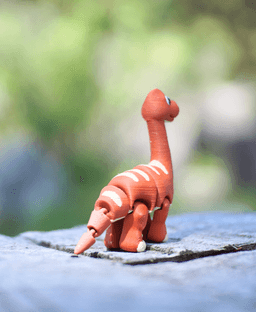Brawny Brachiosaurus - Articulated fidget Dinosaur - Ludo Animal 3d model