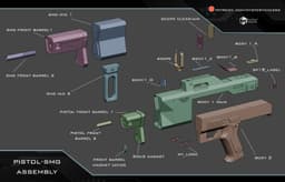 SP18 full rifle configuration 3d model
