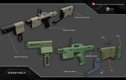 SP18 full rifle configuration 3d model