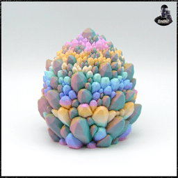 Dragon Egg No. 12 - Crystal Egg - Multicolor 3d model