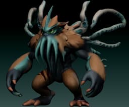 Loki's Joke - Psyquadus, the Psychic squid-ape - FREE For Personal Use 3d model