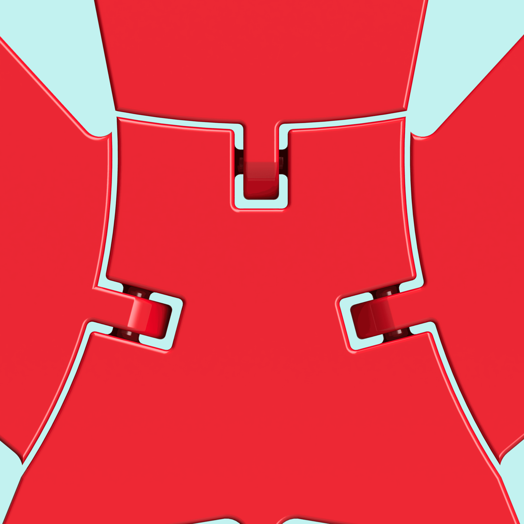 Articulated Canadian Maple Leaf 3d model