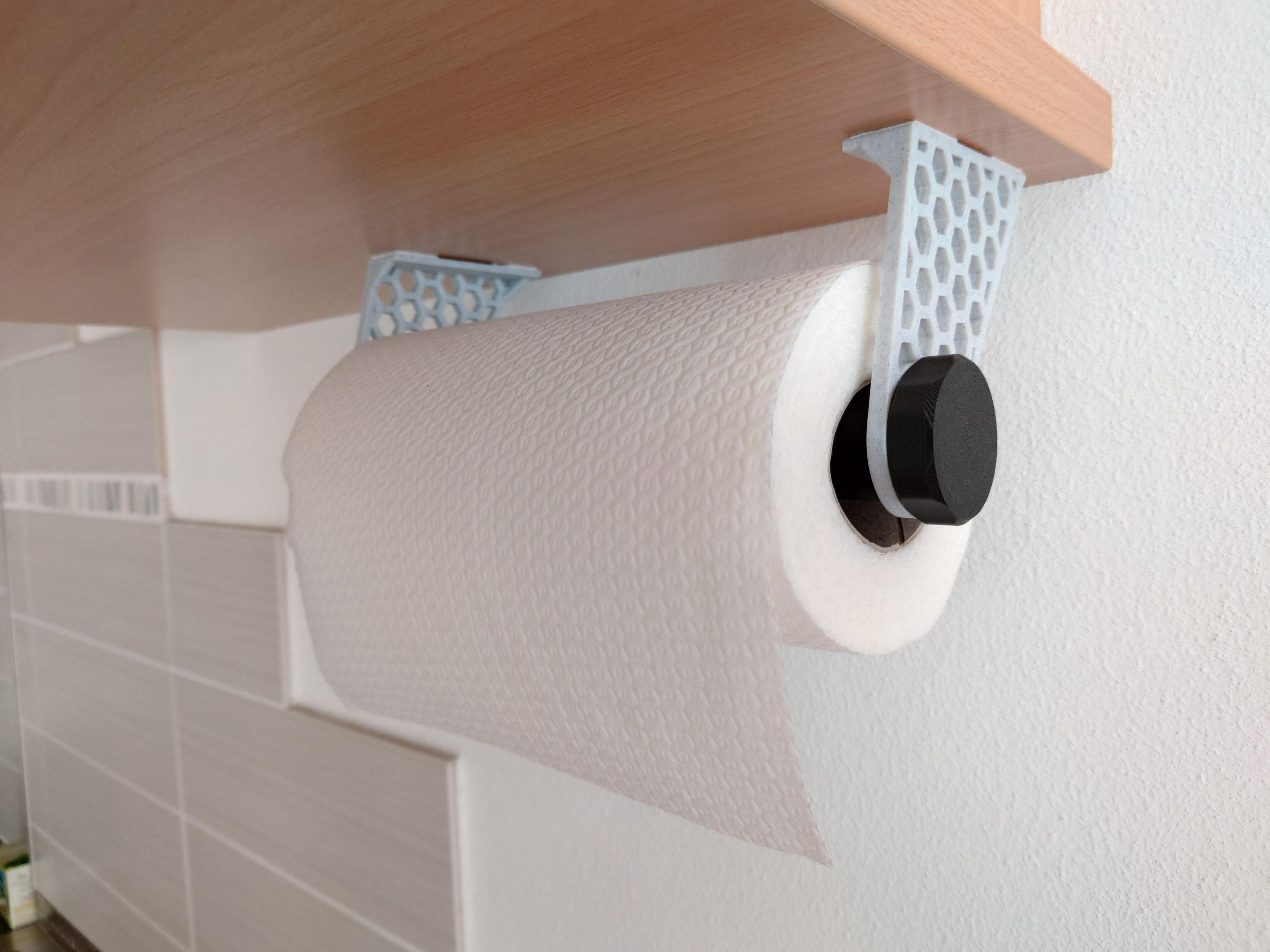 Threaded paper towel holder 3d model
